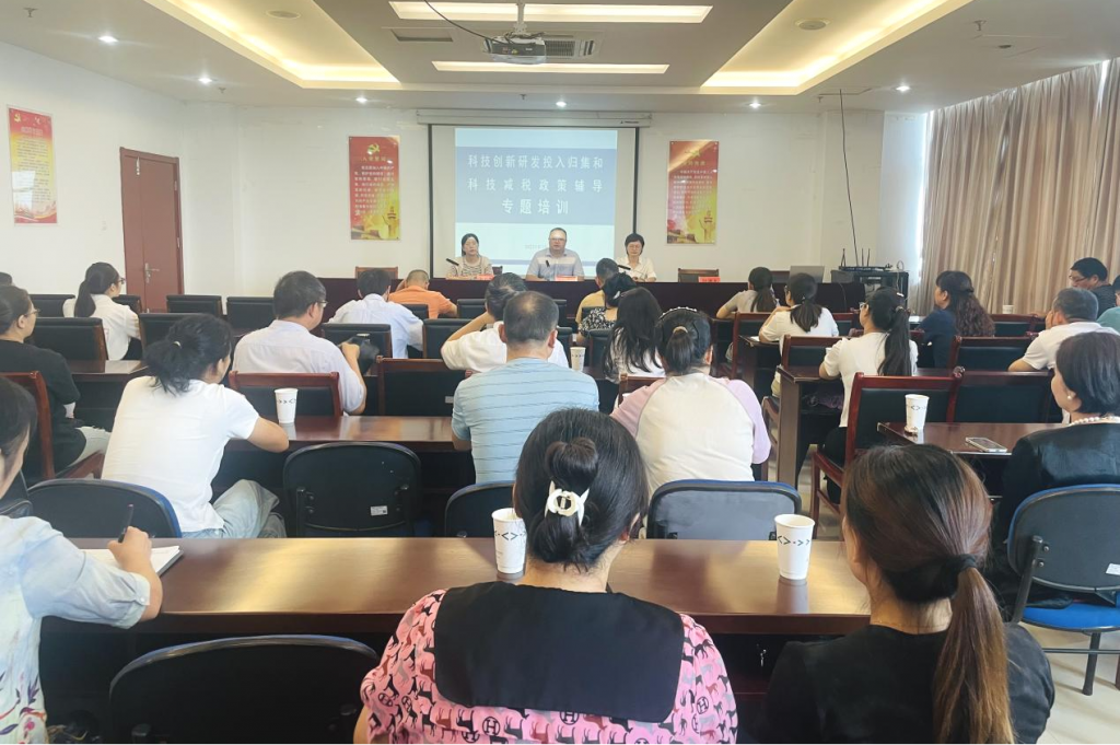 湾沚区科技减税政策辅导专题培训成功举办，，中瑞凯时尊龙季叶芳受邀讲课(图1)